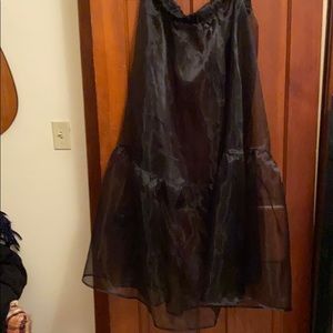 Sheer maxi skirt
